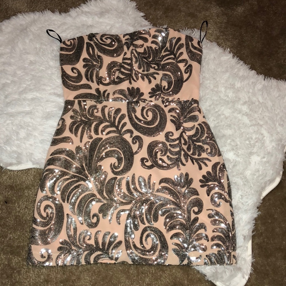 Pink cocktail dress